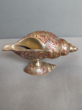 Brass Conch Shell / Shankha Ashtray